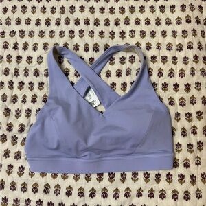 lululemon athletica Lavender Cross-Back Light Support Sports Bra size 10 B/C cup